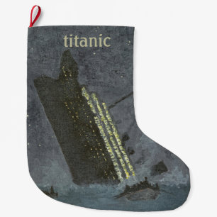 Grande Chaussette De Noël naufrage du naufrage de Titanic