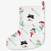 Grande Chaussette De Noël Neige (Dos)