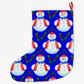 Grande Chaussette De Noël Neige (Dos)