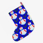 Grande Chaussette De Noël Neige (Dos (Accrochage))