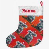Grande Chaussette De Noël Noël à Koala Bear (Dos)