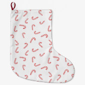 Grande Chaussette De Noël Noël Canne à Sucre (Devant)
