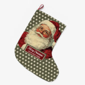 Grande Chaussette De Noël Noël Classique Père Noël Stocker Avec Charme (Devant (Accrochage))