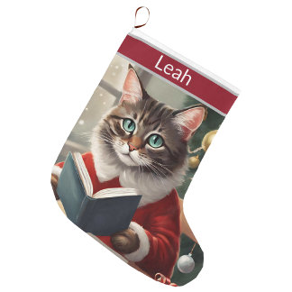 Grande Chaussette De Noël Noël de chats mignons