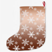 Grande Chaussette De Noël Noël des Flèches blanches d'or (Dos)