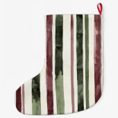 Grande Chaussette De Noël Noël des Grandes Burgunes Vertes (Dos)