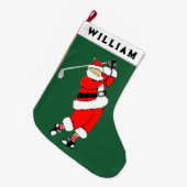 Grande Chaussette De Noël Noël du golf (Devant (Accrochage))