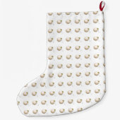 Grande Chaussette De Noël Noël du golf (Dos)