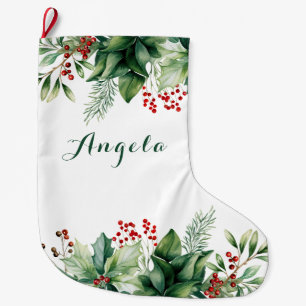Grande Chaussette De Noël Noël élégant
