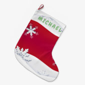 Grande Chaussette De Noël Noël et Bonne Année ! Monogramme (Devant (Accrochage))