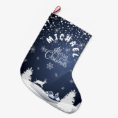 Grande Chaussette De Noël Noël et bonne année ! Monogramme (Devant (Accrochage))