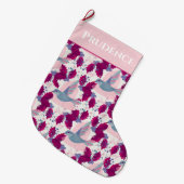 Grande Chaussette De Noël Noël Fête aux colibris (Devant (Accrochage))