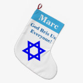 Grande Chaussette De Noël Noël juif (Devant (Accrochage))