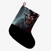Grande Chaussette De Noël Noël Krampus 2 (Devant (Accrochage))