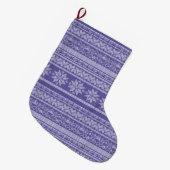 Grande Chaussette De Noël Noël Laine Knit Chandail Noël (Devant (Accrochage))