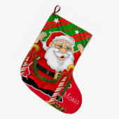 Grande Chaussette De Noël Noël, Noël Père Noël (Devant (Accrochage))