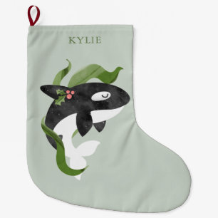 Grande Chaussette De Noël Noël Orca