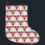 Grande Chaussette De Noël Noël Père Noël HO ! Oh ! Oh ! Il vous regarde !<br><div class="desc">Noël Père Noël HO ! Oh ! Oh ! Il vous regarde ! Christmas Stocking Copyright 2018 LC</div>