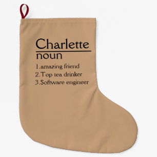 Grande Chaussette De Noël Noël Stockages vacances Décor ensemencement Noël