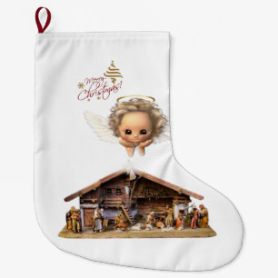 Grande Chaussette De Noël Noël Stocker, Jésus Christ