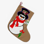 Grande Chaussette De Noël Noël Stocker, Snowman Iphone (Devant (Accrochage))