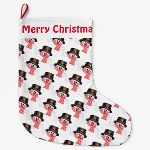 Grande Chaussette De Noël Noël Stocker/Snowmen