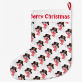 Grande Chaussette De Noël Noël Stocker/Snowmen (Dos)