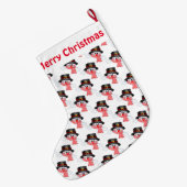 Grande Chaussette De Noël Noël Stocker/Snowmen (Dos (Accrochage))