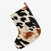 Grande Chaussette De Noël Noir Crème Brown (Dos (Accrochage))