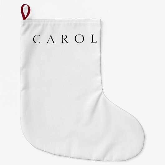 Grande Chaussette De Noël Nom classique (ou mot) (Devant)