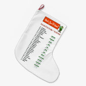 Grande Chaussette De Noël Nom Elf Personnaliser de Noël Stocking (Devant (Accrochage))