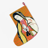 Grande Chaussette De Noël notre dame de guadalupe (Dos (Accrochage))
