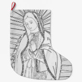 Grande Chaussette De Noël notre dame de guadalupe (Devant)