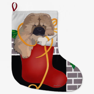 Grande Chaussette De Noël Nourriture pour bas de Noël chiot Xmas