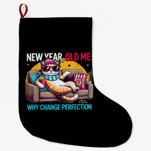Grande Chaussette De Noël Nouvelle Année Ancien Moi Pourquoi Changer Perfect