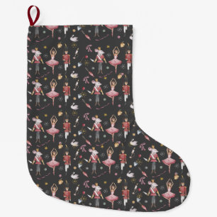 Grande Chaussette De Noël Nutcracker Ballerina cadeaux de Noël