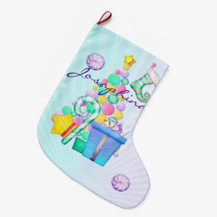 Grande Chaussette De Noël O Christmas Whimsey Folk Art