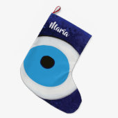 Grande Chaussette De Noël Oeil malin (Devant (Accrochage))