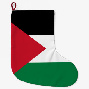 Grande Chaussette De Noël officiellement le drapeau de l'État de Palestine