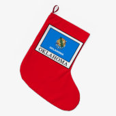 Grande Chaussette De Noël Oklahoma (Devant (Accrochage))