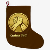 Grande Chaussette De Noël Or pauvre (Devant)