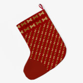 Grande Chaussette De Noël Os de chien (Dos (Accrochage))