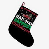 Grande Chaussette De Noël Où Vont Avoir Le Hap Hap Happy Plus Joyeux Noël (Devant (Accrochage))