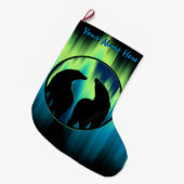 Grande Chaussette De Noël Ours Noël Stocker personnalisé Ours Stocker (Devant (Accrochage))