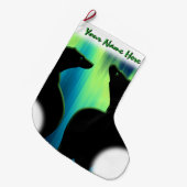 Grande Chaussette De Noël Ours Noël Stocker personnalisé Ours Stocker (Devant (Accrochage))