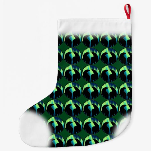 Grande Chaussette De Noël Ours Noël Stocker personnalisé Ours Stocker (Dos)