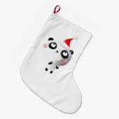 Grande Chaussette De Noël Ours panda mignon de Noël (Devant (Accrochage))