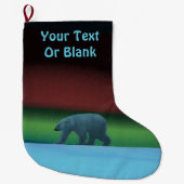 Grande Chaussette De Noël Ours polaire (Devant)