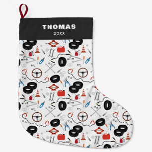 Grande Chaussette De Noël Outils Automobile Mécanique