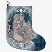 Grande Chaussette De Noël Paix sur Terre (Devant)